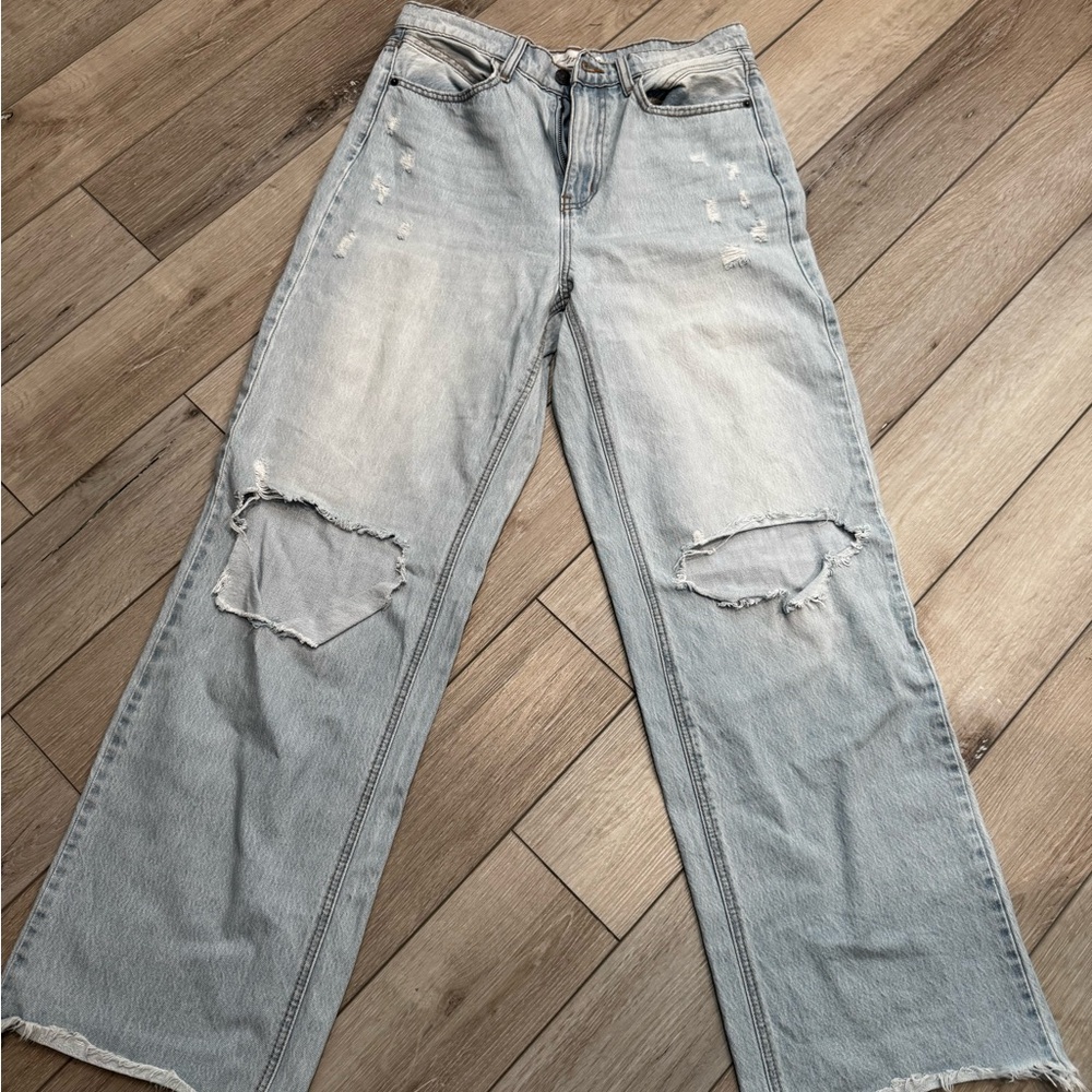 Carly Jean Los Angeles Malibu Wide Leg Jeans